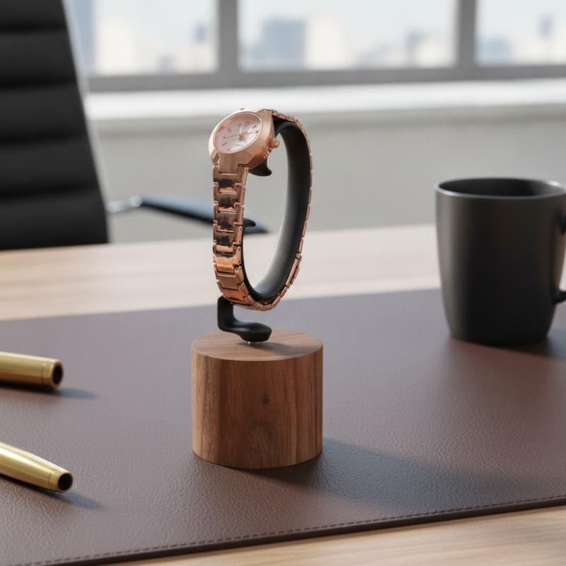 Jewelry And Watches Inc - 1 szt. Drewniany stojak na zegarki