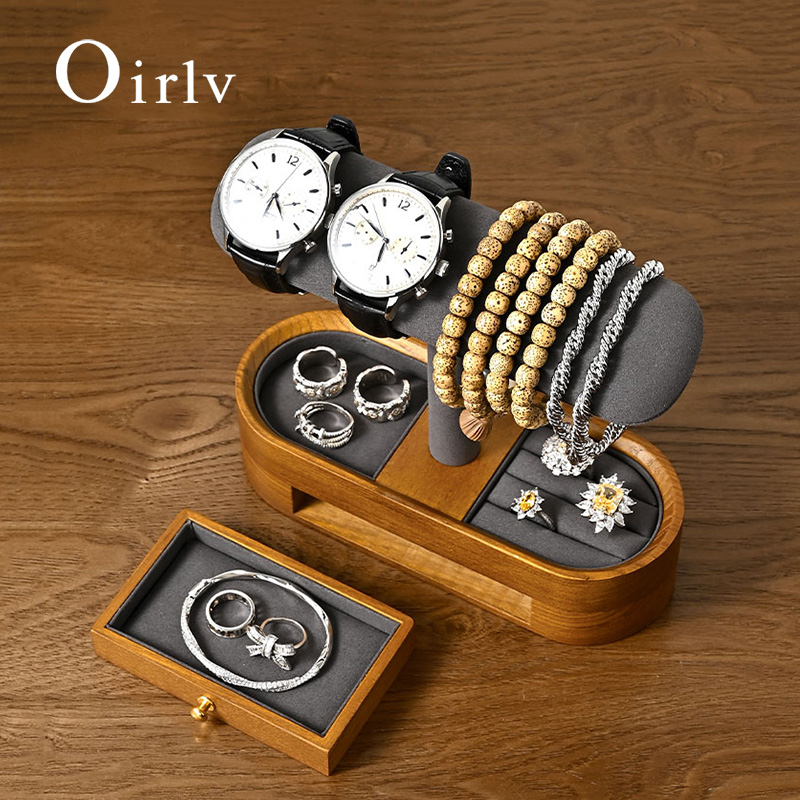 Jewelry Box With Watches - Oirlv Organizer na zegarki z litego
