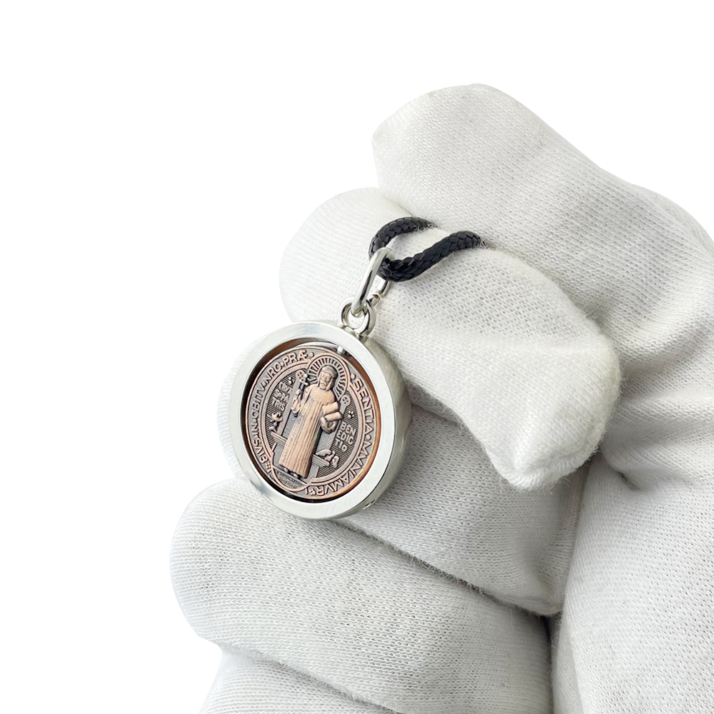 Jewelry & Watches Vitopoulos Reviews - Nowy Medalik Świętego Benedykta Naszyjnik Katolicki