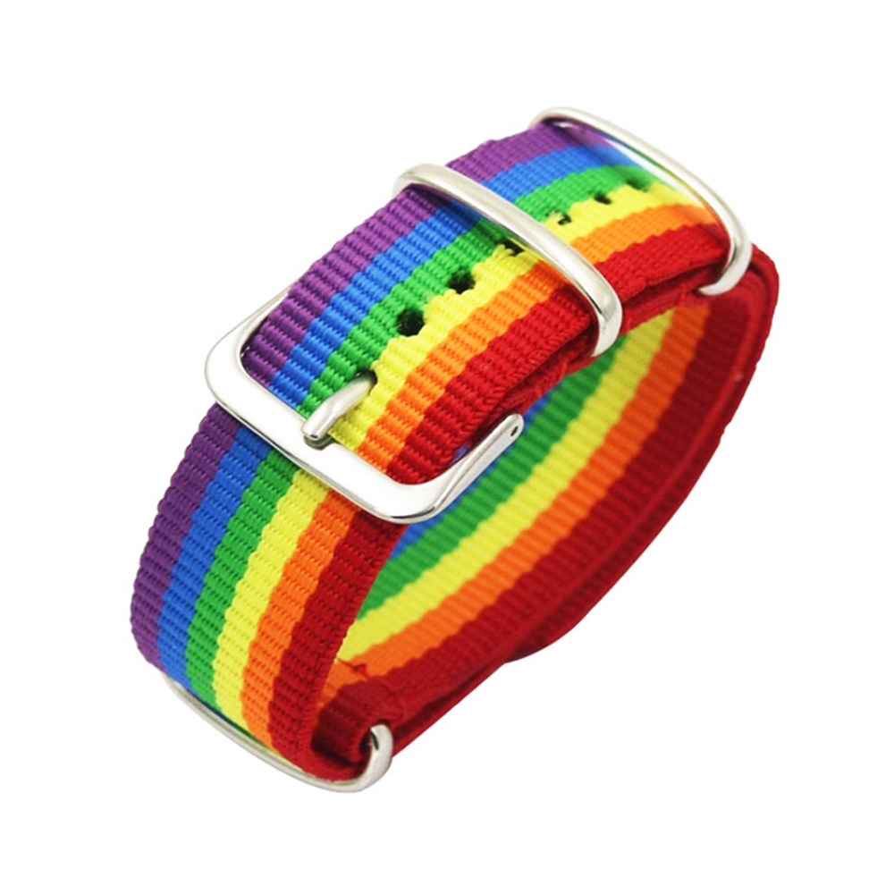 Mystery Jewelry Jar Watches - Gorąca nylonowa tęcza bransoletka dla mężczyzn