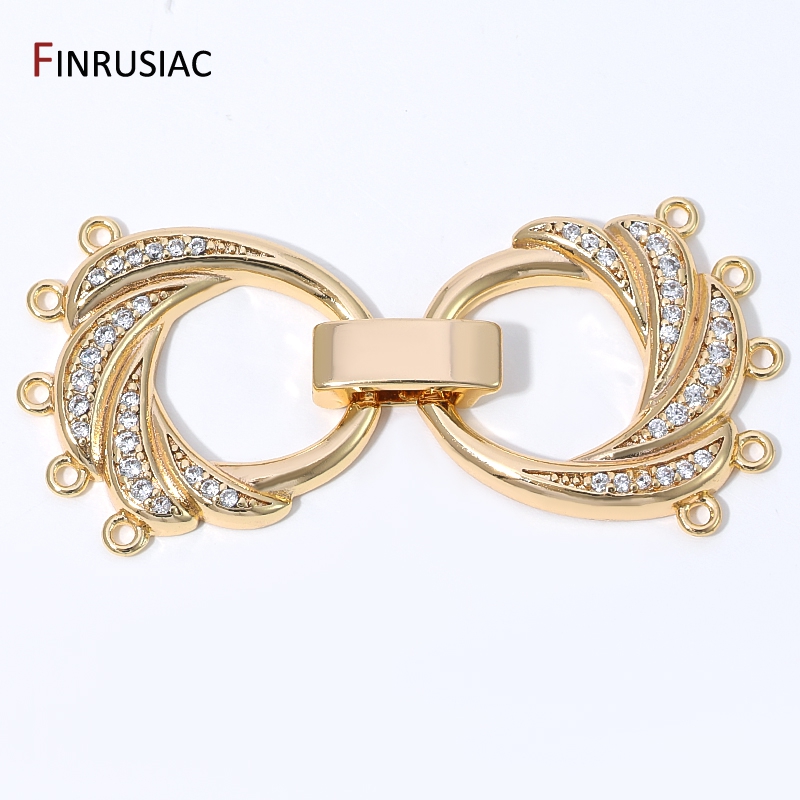 Charm Bracelet Beads - Złote (14K) pozłacane mosiężne zapięcia w