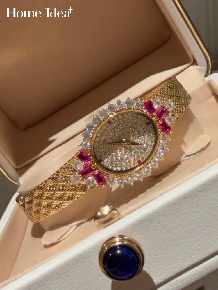 Jewelry Like Watches - Zegarek damski vintage o owalnym kształcie,