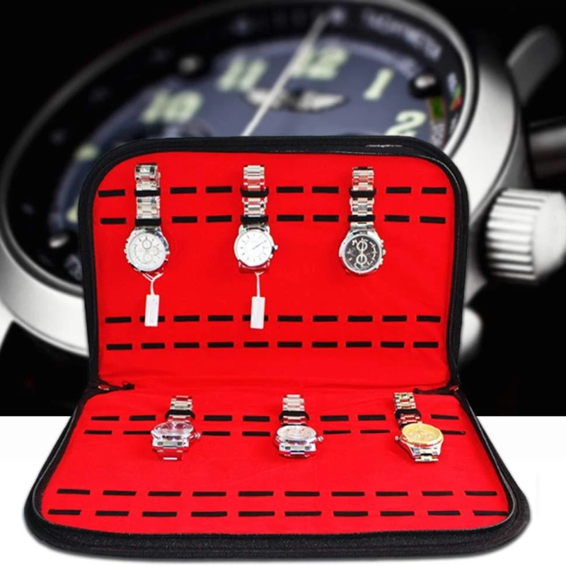 Torba na 20 zegarków, wygodna  – Jewelry Box With Watches recenzja i cena